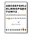 Plakat ALFABET GRAFICZNY Z IMIENIEM