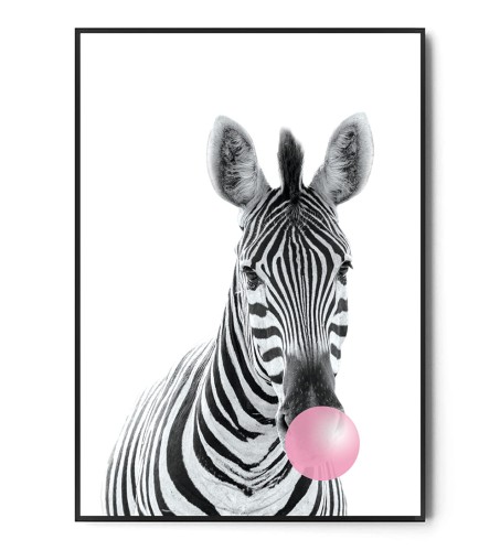 Plakat ZEBRA BUBBLE GUM