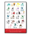 Plakat ALFABET | drukowane literki