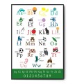 Plakat ALFABET | drukowane literki